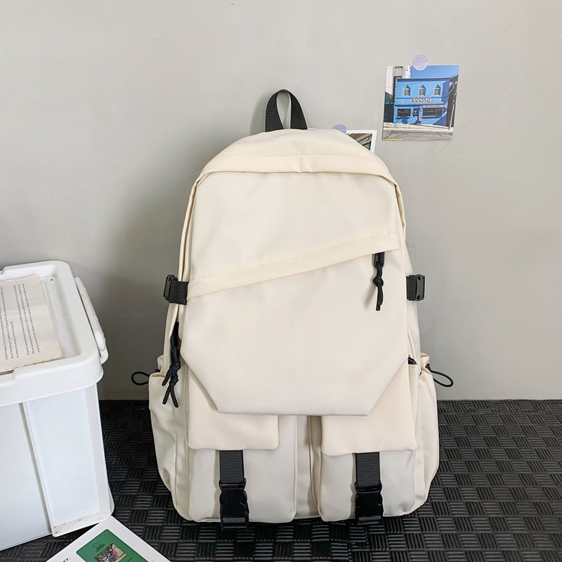 2025 backpack New high school college student schoolbag Men's and women's large-capacity computer bag Anti-splashing nylon backpack
