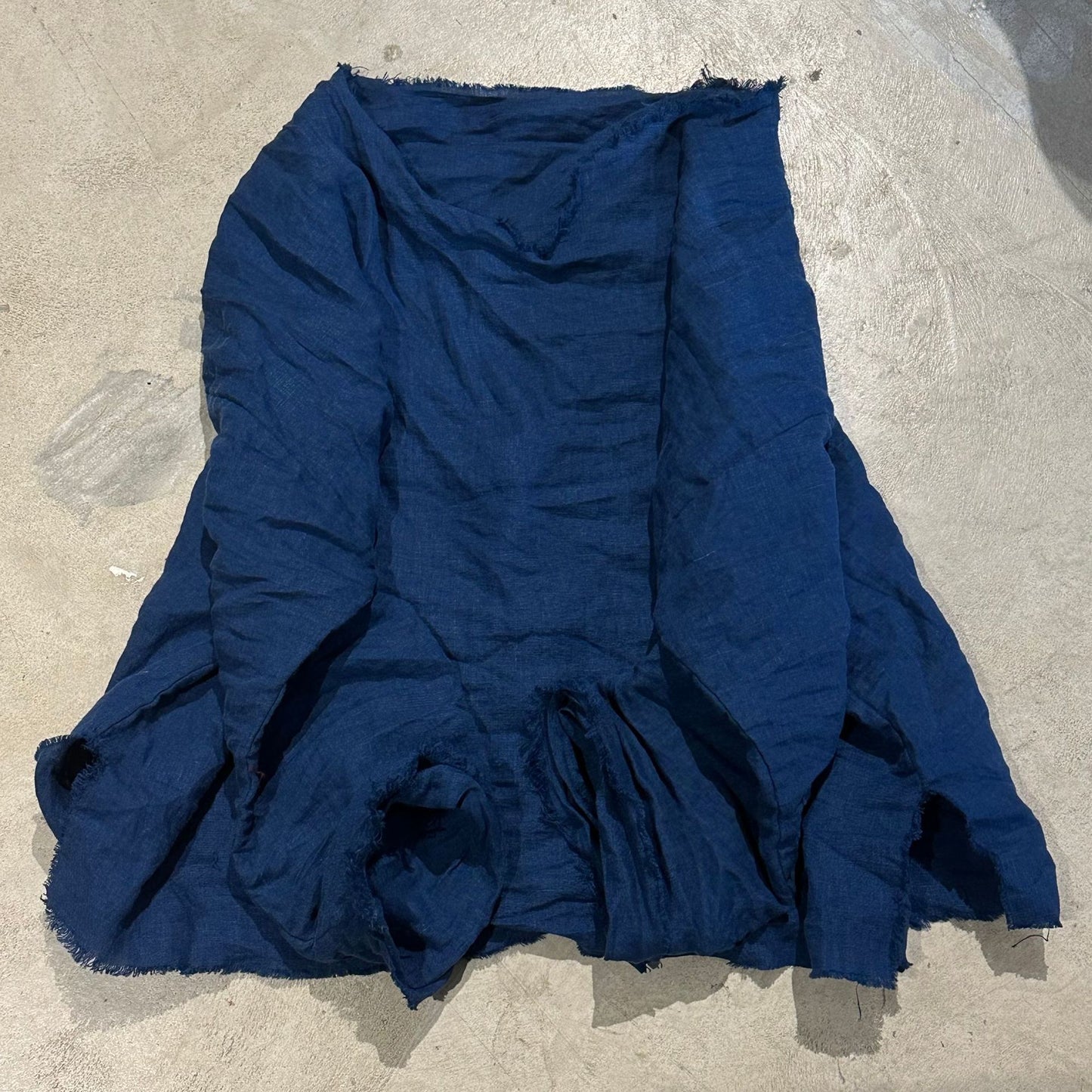 2025 24/3 halfway, casual literary and retro sand washed linen rough edge literary and retro jumper