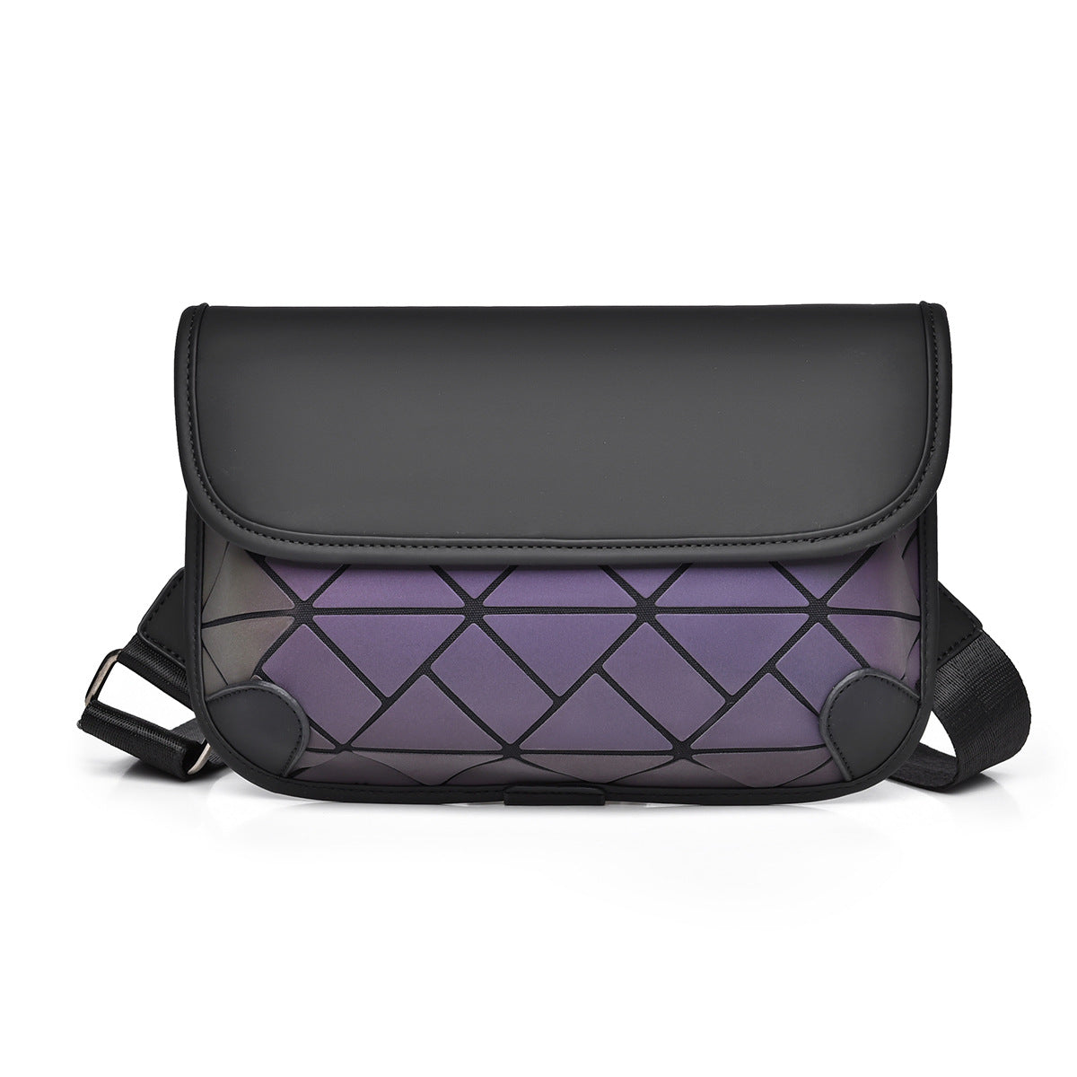 2025 New street trend messenger bag men's high-end diamond shoulder bag large capacity personalized fashion breast bag wholesale