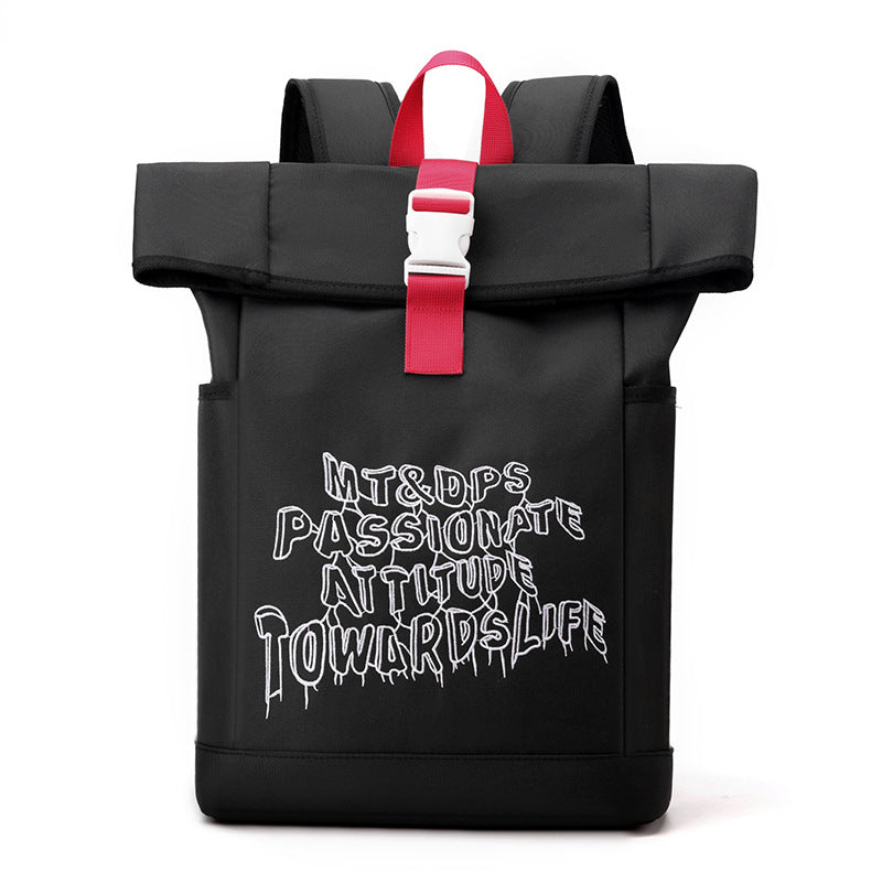 2025 Backpack Male College Student Sports Trend Student School Bag Computer Bag Couple Large Capacity Lightweight Trend Backpack