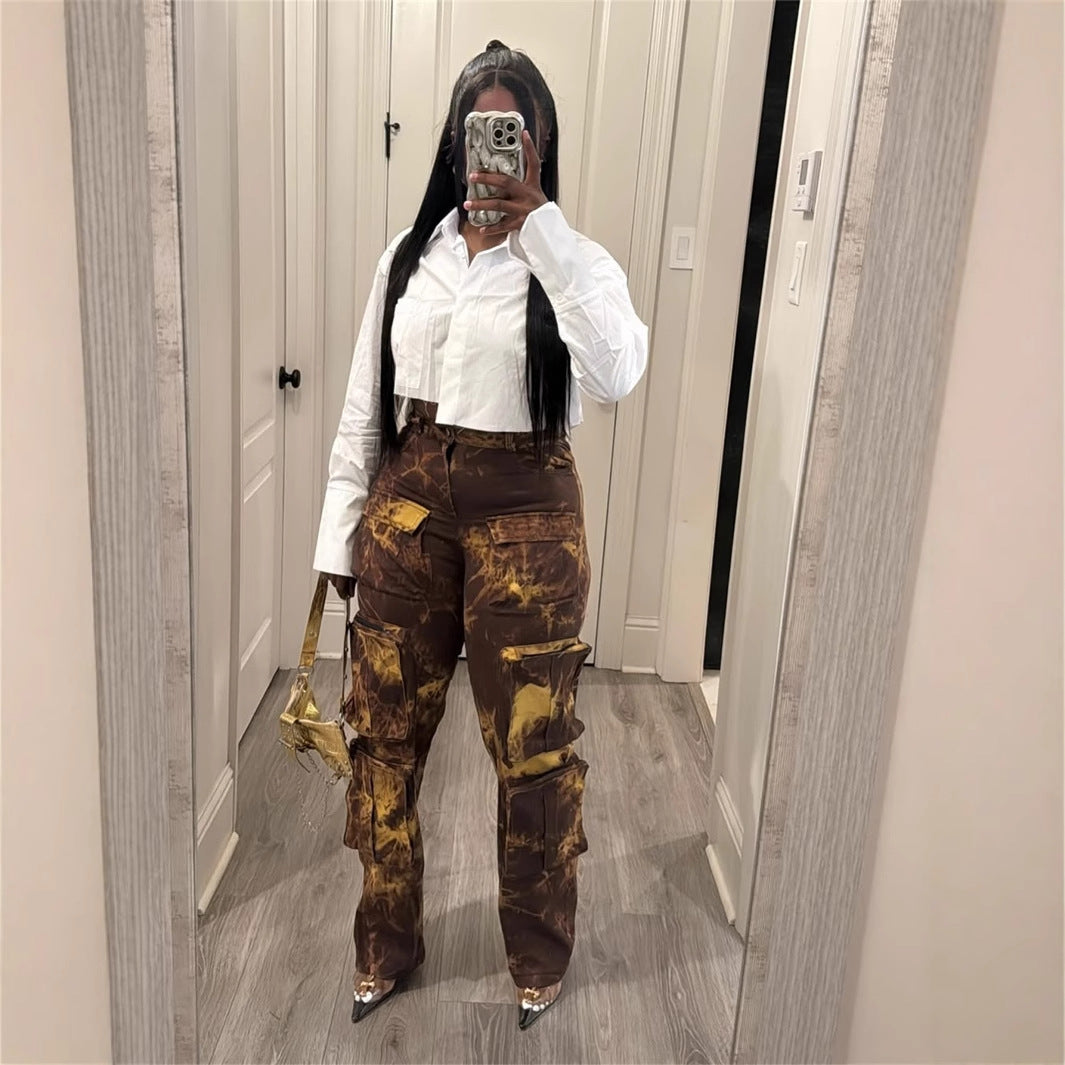 Autumn New new Popular trade fashion simple solid color casual long-sleeved lapel shirt versatile top women's clothing