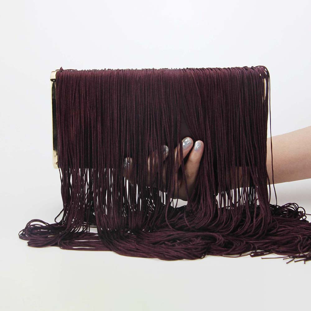 2025 high-end trend fashion retro large-capacity fringed bag woven shoulder messenger bag large bag