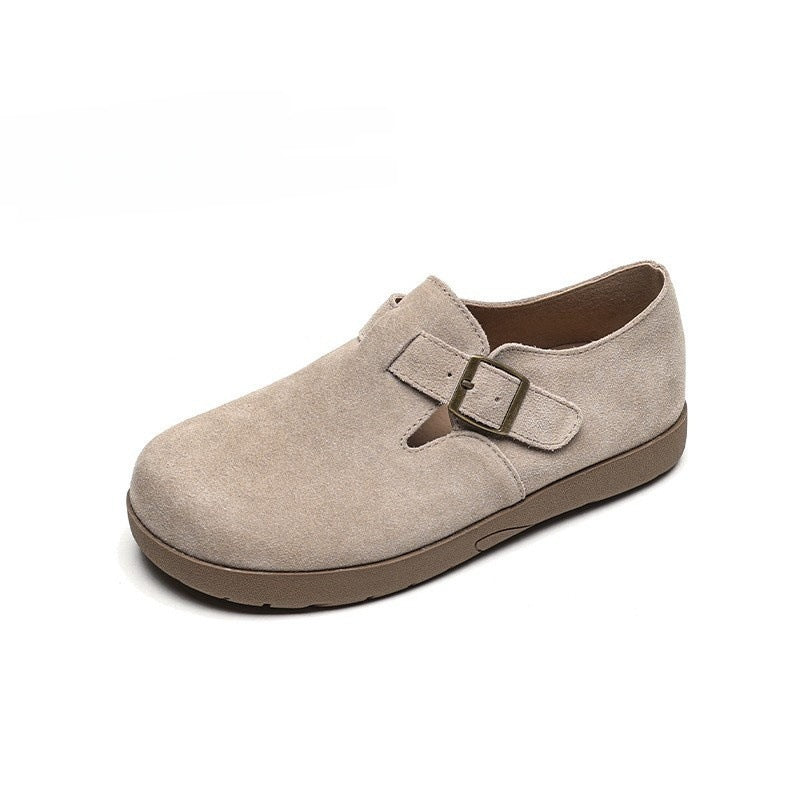 2025 All-inclusive Birkenstocks women's autumn thick-soled one-pedal Birkenstocks soft-soled Doudou shoes women's shoes
