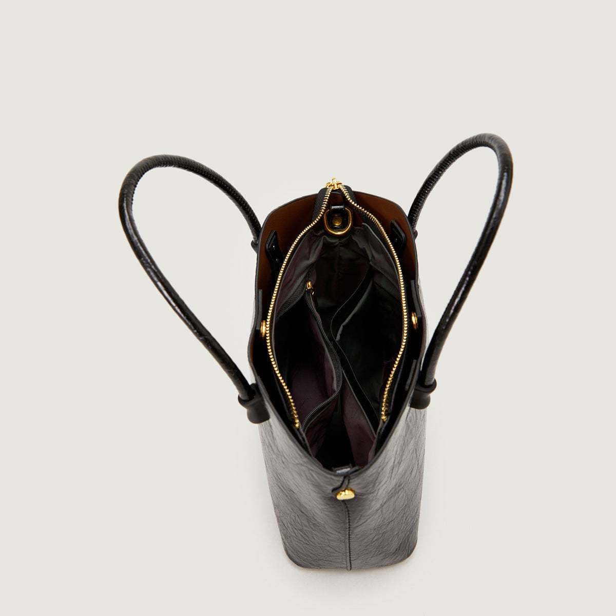 2025 Bag autumn women's popular new simple and fashionable handbag versatile glossy high-end women's bag niche messenger bag