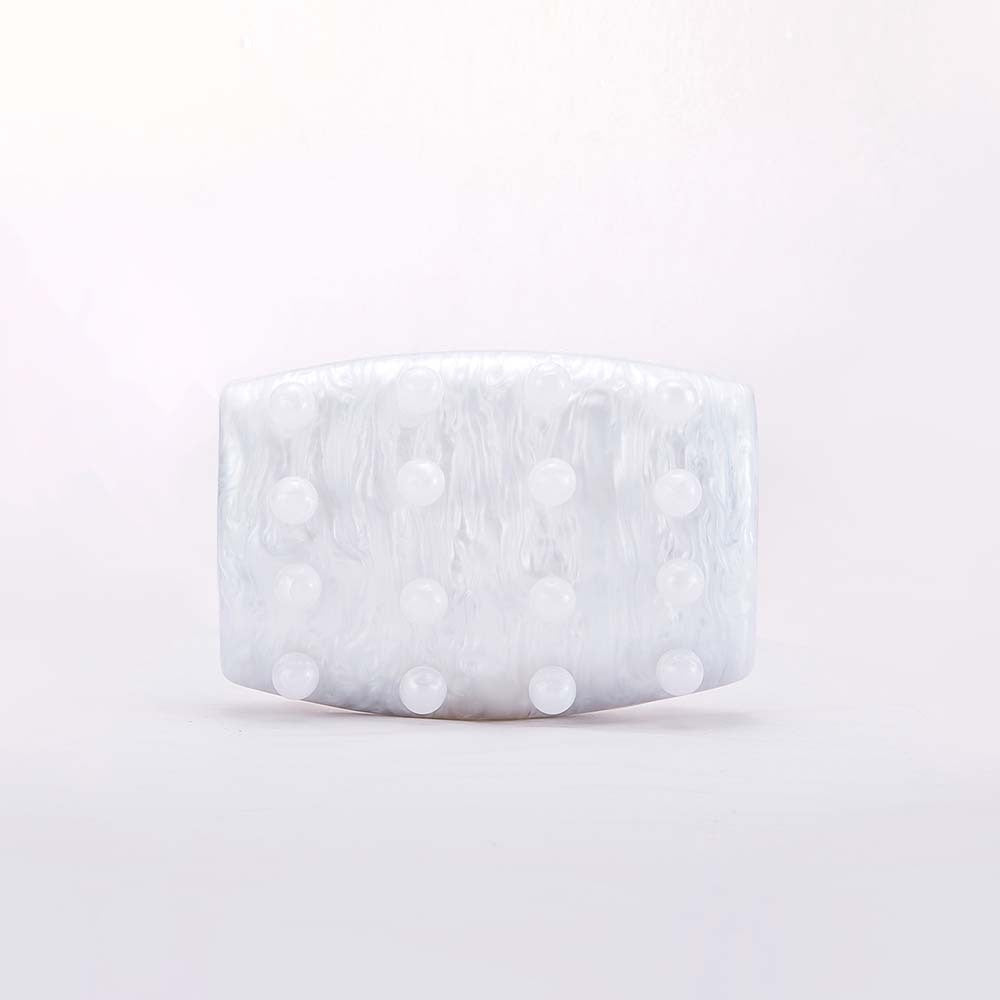Popular trade women's new fashion circle acrylic dinner bag single shoulder oblique span banquet clutch bag