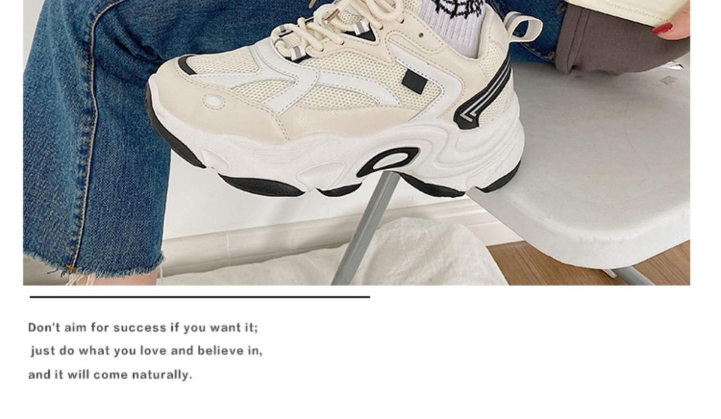xiangtuibao Women Sneakers New Spring Autumn Casual Dad Shoes Trainers Basket Femme Sports Vulcanized Platform Sneakers Women Shoes