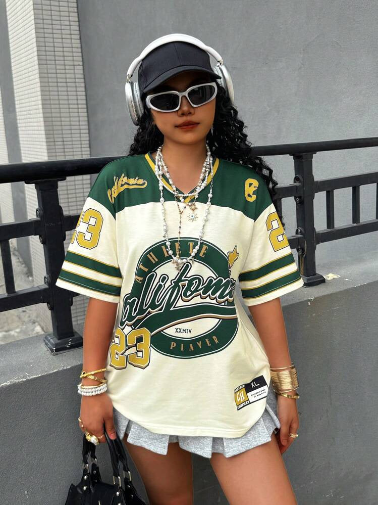 Popular, summer new women's clothing New Popular trade personality trend street style loose printing T-shirt short sleeve