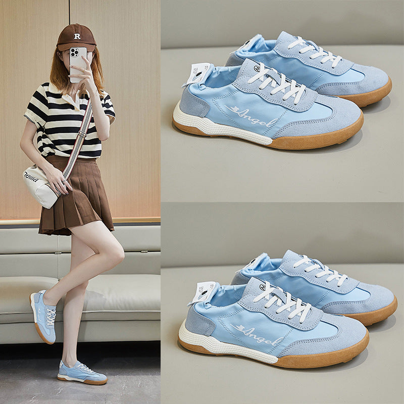 2025 ins Korean version of Forrest Gump shoes women's tide summer breathable new student running sports shoes white shoes CQ111
