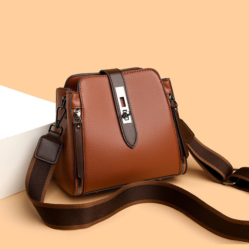 2025 popular autumn new fashionable and simple women's bags to work commuter business bags versatile large-capacity messenger bags