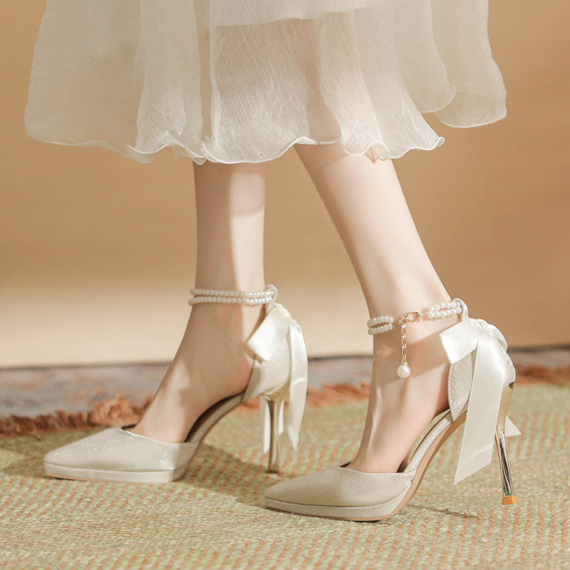 XIANGTUIBAO Z28-104 Waterproof Platform Autumn New Stiletto Heel Pointed Toe Sexy Women's Shoes Korean Style Versatile High Heel Pumps