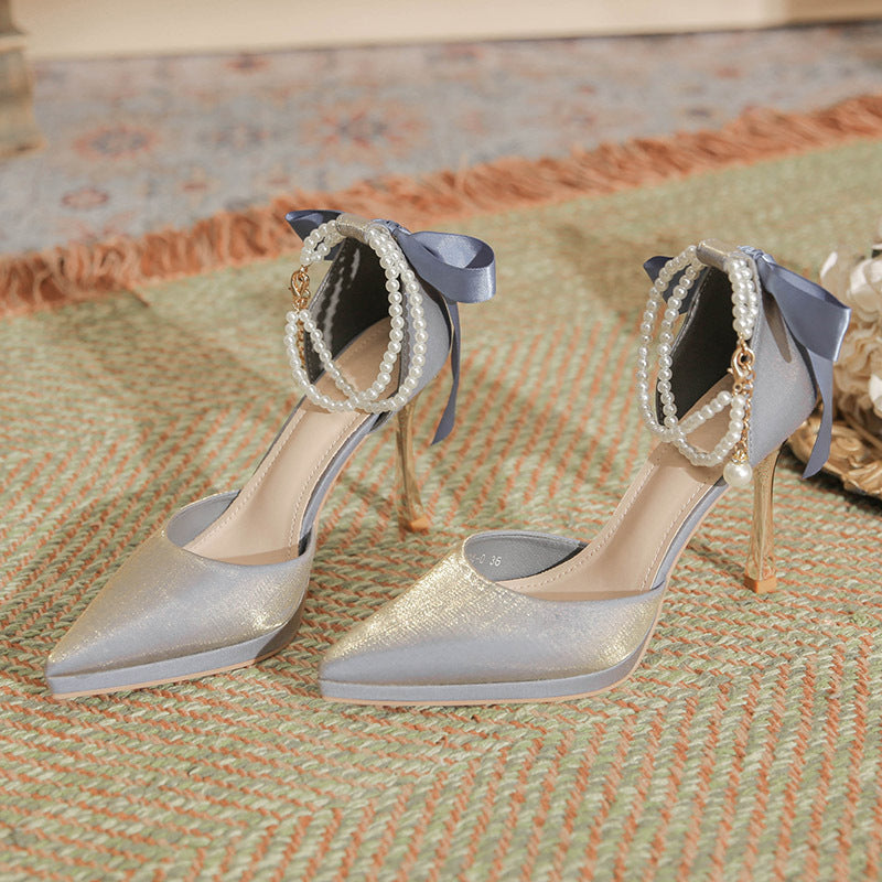 XIANGTUIBAO Z28-104 Waterproof Platform Autumn New Stiletto Heel Pointed Toe Sexy Women's Shoes Korean Style Versatile High Heel Pumps
