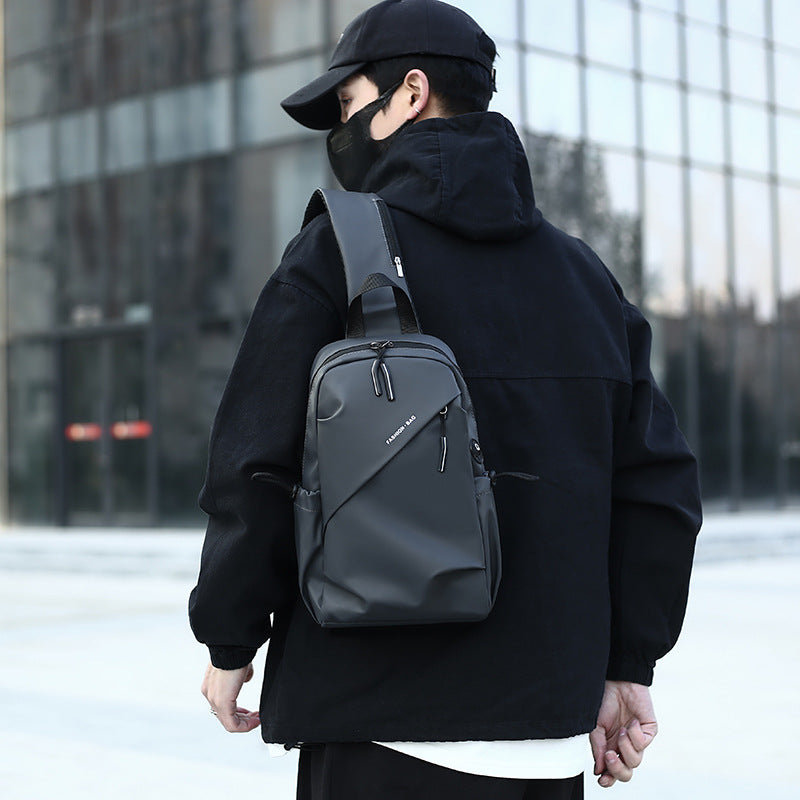 2025 popular New Simple Versatile Messenger Bag Men's Travel Light Bag Shoulder Backpack Men's Multifunctional Portable Breast Bag