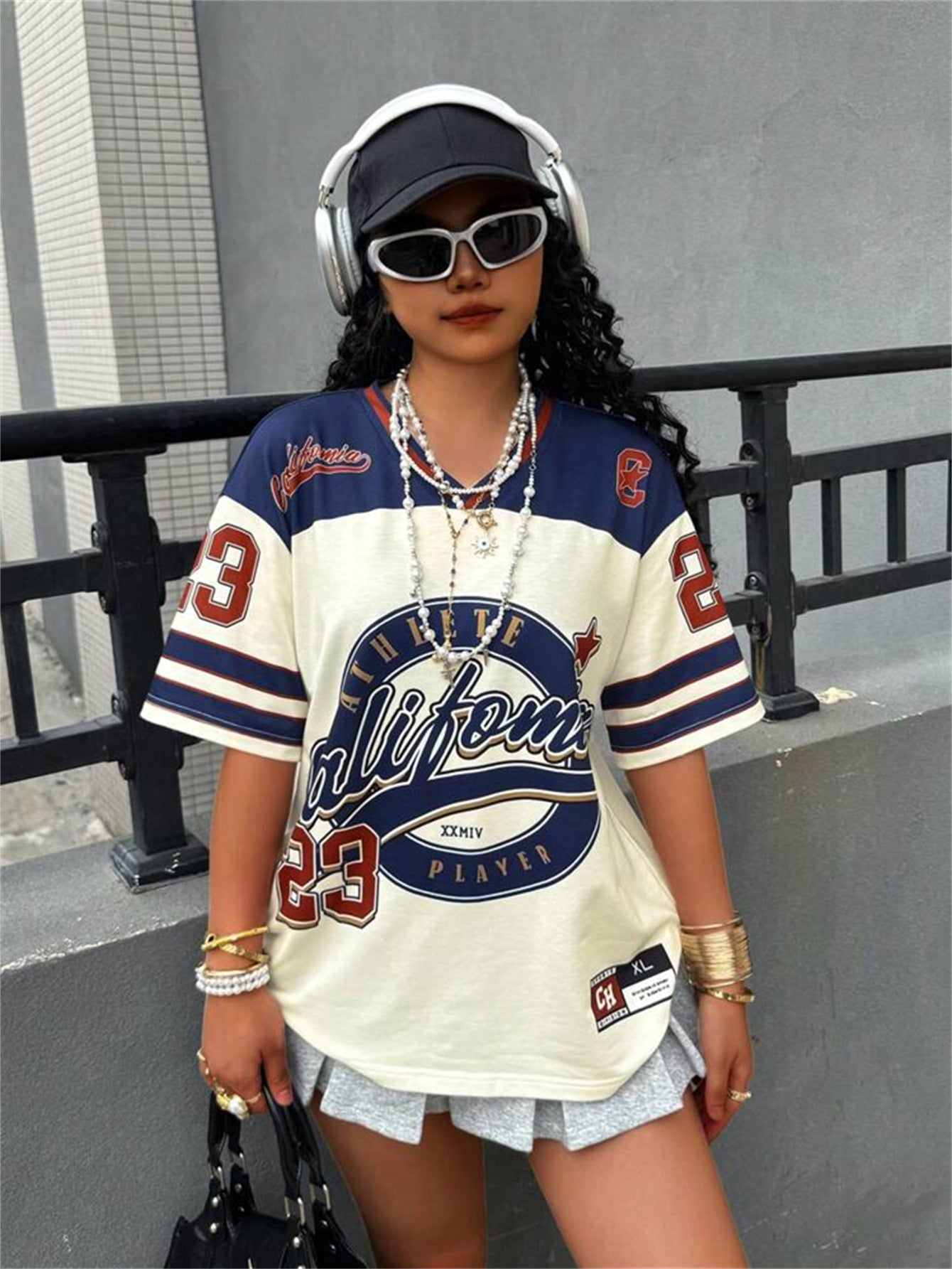 Popular, summer new women's clothing New Popular trade personality trend street style loose printing T-shirt short sleeve