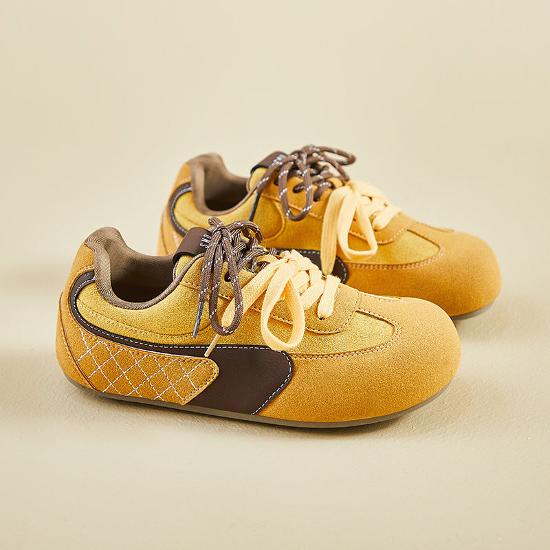 2025 ins Korean version of the new retro German training little white shoes for women's spring students thick-soled heightening casual shoes street shot S01