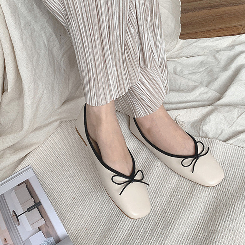 xiangtuibao Women Ballet Flat Shoes Comfortable Soft Boat Shoes Slip On Loafers Ballerina Shallow Slides Round Toe Casual Flats
