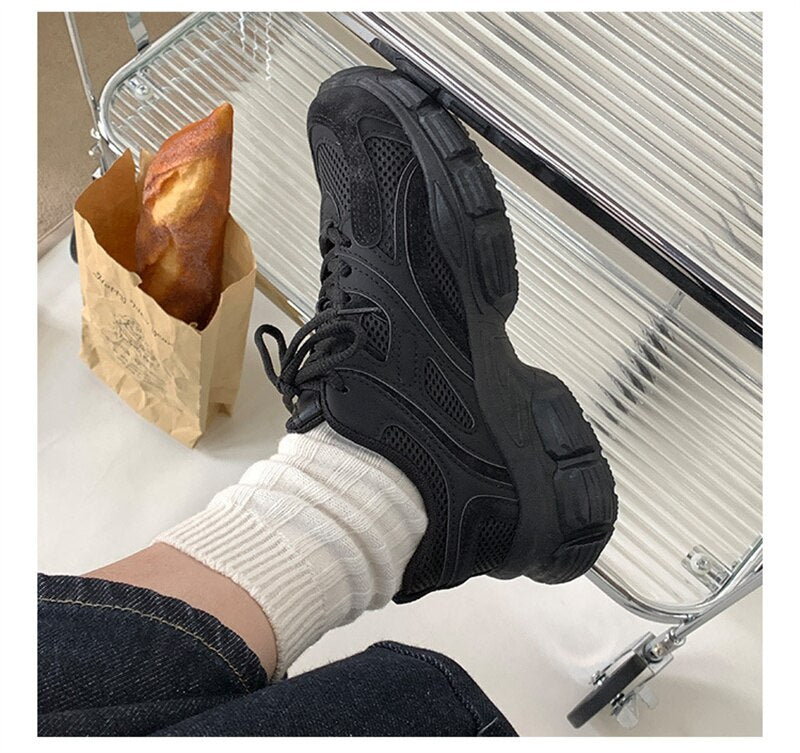 xiangtuibao Sneakers Women Spring Autumn Shoes Woman Vulcanized Shoes Casual Ladies Thick Sole Sports Shoes Tennis Female Sneakers NEW