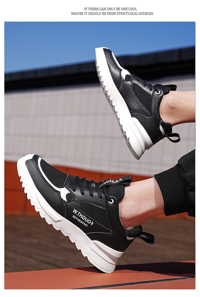 xiangtuibao Summer Breathable Mesh Shoes Casual Mens Sneakers Fashion Running Shoes Non-slip Men Shoes Trendy Heightening Shoes