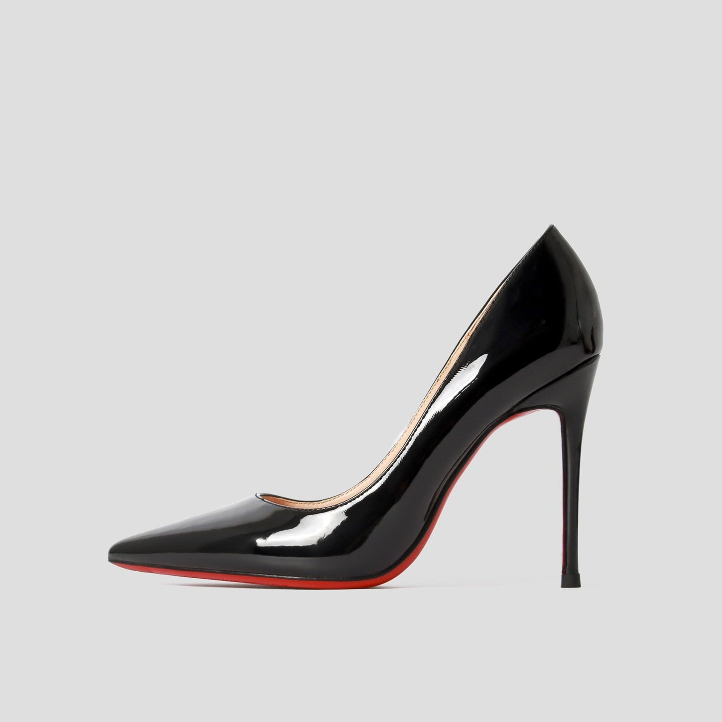 xiangtuibao Luxury Brand Genuine Leather Red Shiny Bottom Women's High Heel Shoes Sexy Classic Pumps Black 8cm 10cm 12cm Wedding Shoes Plus