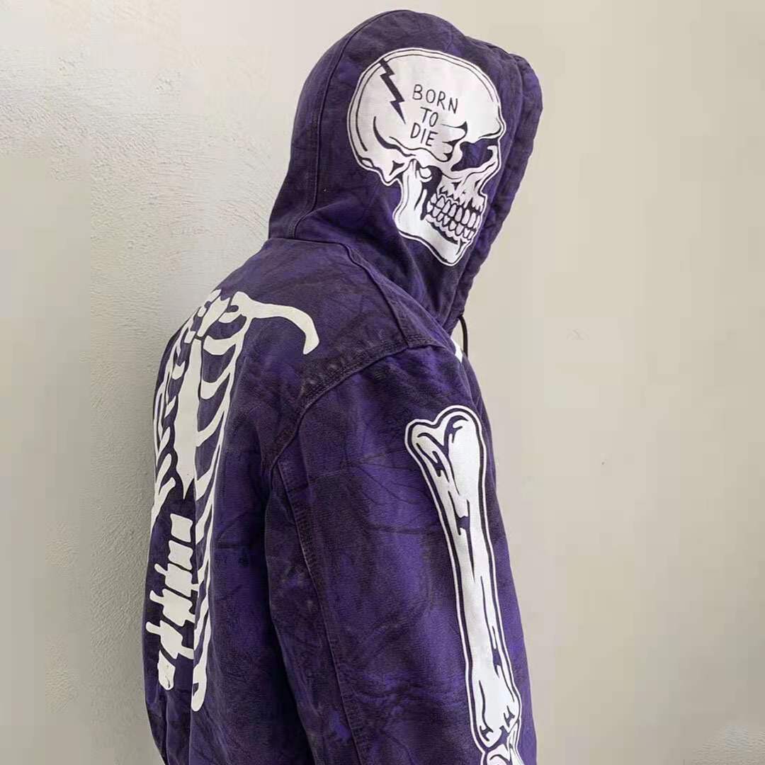 xiangtuibao Y2k Women Gothic zipper hoodie Sweatshirt women and men bulk items wholesale lots tops red couple trend Harajuku punk clothing