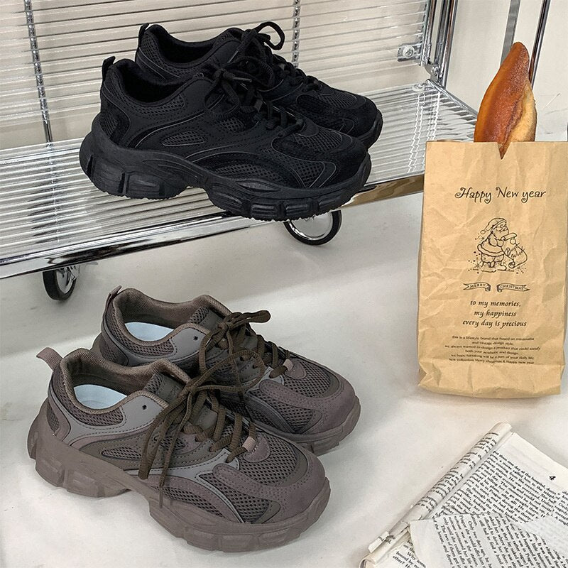xiangtuibao Sneakers Women Spring Autumn Shoes Woman Vulcanized Shoes Casual Ladies Thick Sole Sports Shoes Tennis Female Sneakers NEW