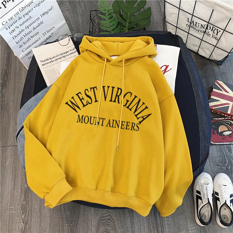 xiangtuibao oversized Hoodies Women Thicker Letter Warm Pullover Coat Drawstring Harajuku Sweatshirt Pink Womens Korean New High Quality