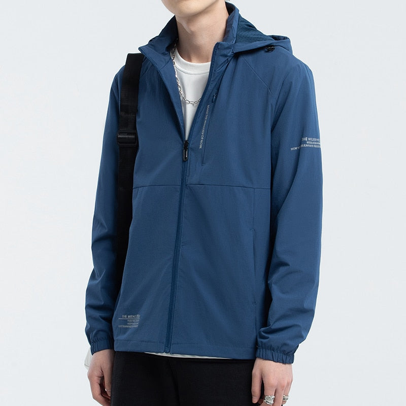 xiangtuibao Summer Lightweight Breathable Sun Protection UvProof Hooded Jacket UPF50+Skin Coat Single-Layer Men Thin Men Windbreaker Couple