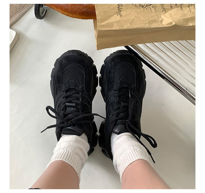 xiangtuibao Sneakers Women Spring Autumn Shoes Woman Vulcanized Shoes Casual Ladies Thick Sole Sports Shoes Tennis Female Sneakers NEW