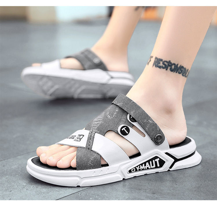 xiangtuibao Men Sandals leather new Summer fashion Beach Sandals luxury brand designer Casual Driving shoes Outside Slippers