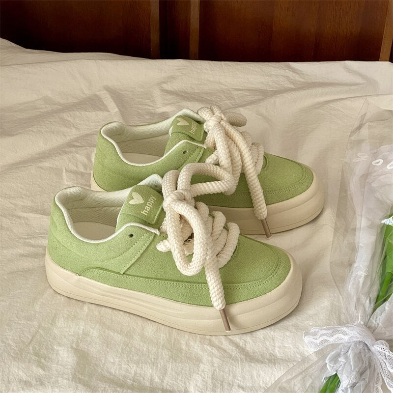 xiangtuibao Platform Women's Sneakers Casual Fashion Spring Autumn Lace Up Woman Flats Shoes Sneakers Female Sports Shoes Tennis New