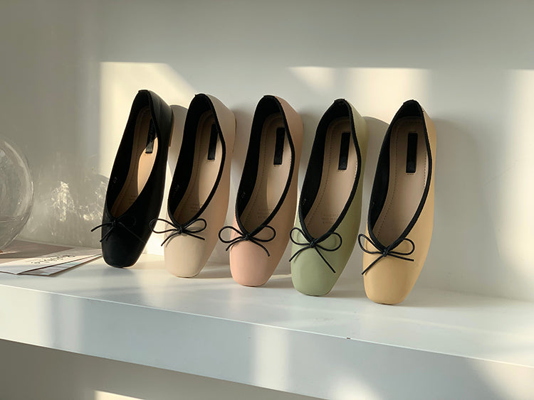 xiangtuibao Women Ballet Flat Shoes Comfortable Soft Boat Shoes Slip On Loafers Ballerina Shallow Slides Round Toe Casual Flats