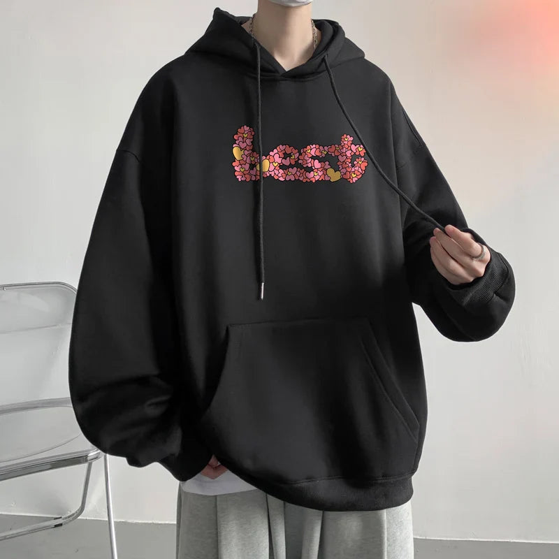 xiangtuibao - Stylish! Hooded crew neck hoodie men harbor hoodie men