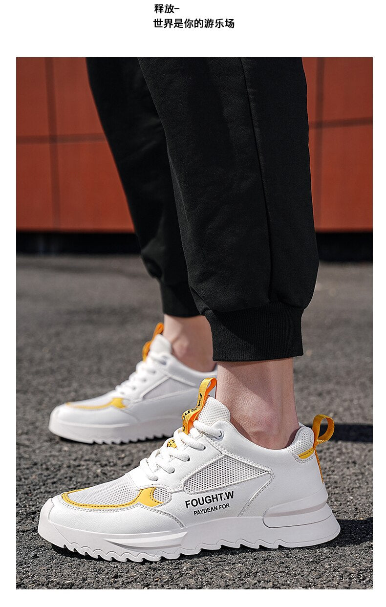 xiangtuibao Summer Breathable Mesh Shoes Casual Mens Sneakers Fashion Running Shoes Non-slip Men Shoes Trendy Heightening Shoes