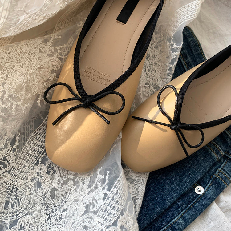 xiangtuibao Women Ballet Flat Shoes Comfortable Soft Boat Shoes Slip On Loafers Ballerina Shallow Slides Round Toe Casual Flats