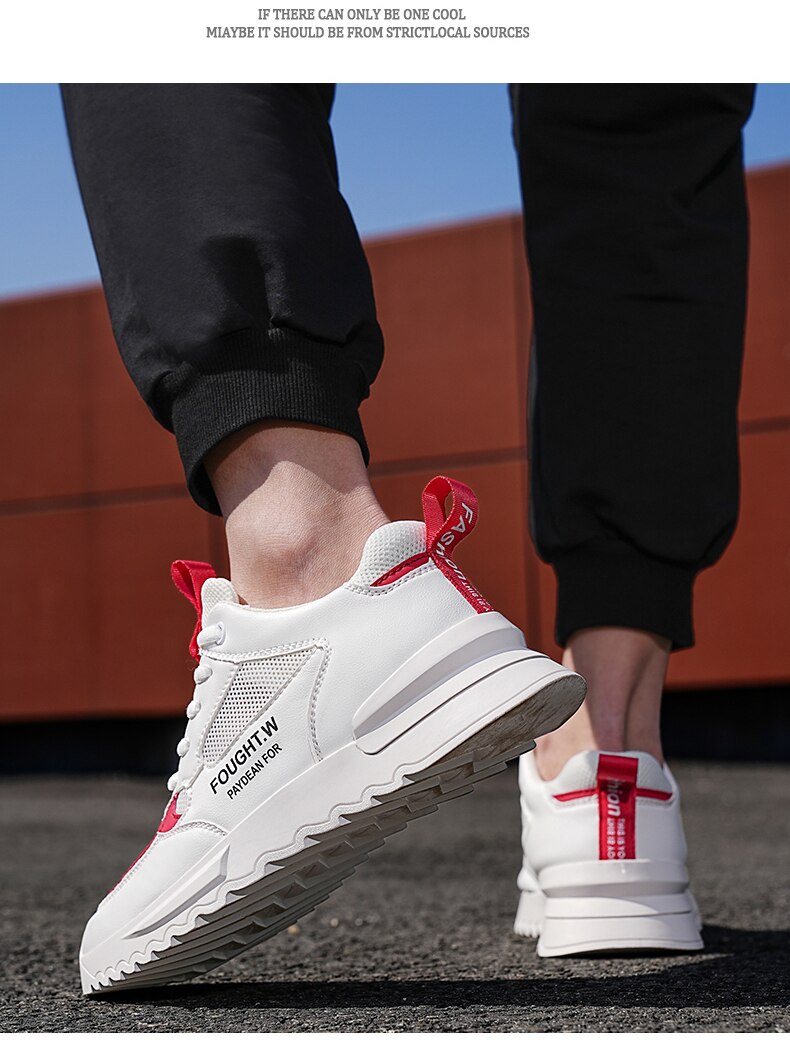 xiangtuibao Summer Breathable Mesh Shoes Casual Mens Sneakers Fashion Running Shoes Non-slip Men Shoes Trendy Heightening Shoes