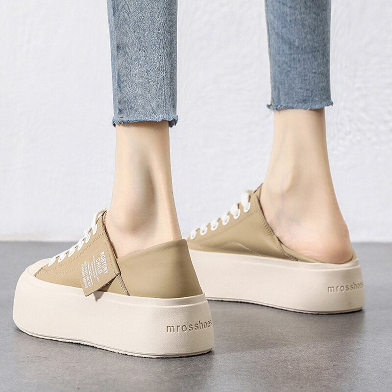 xiangtuibao Women New Sport Sneakers Flats Shoes Spring Autumn Casual Lace Up Walking Comfortable Loafers Non Slip Chaussures Femme