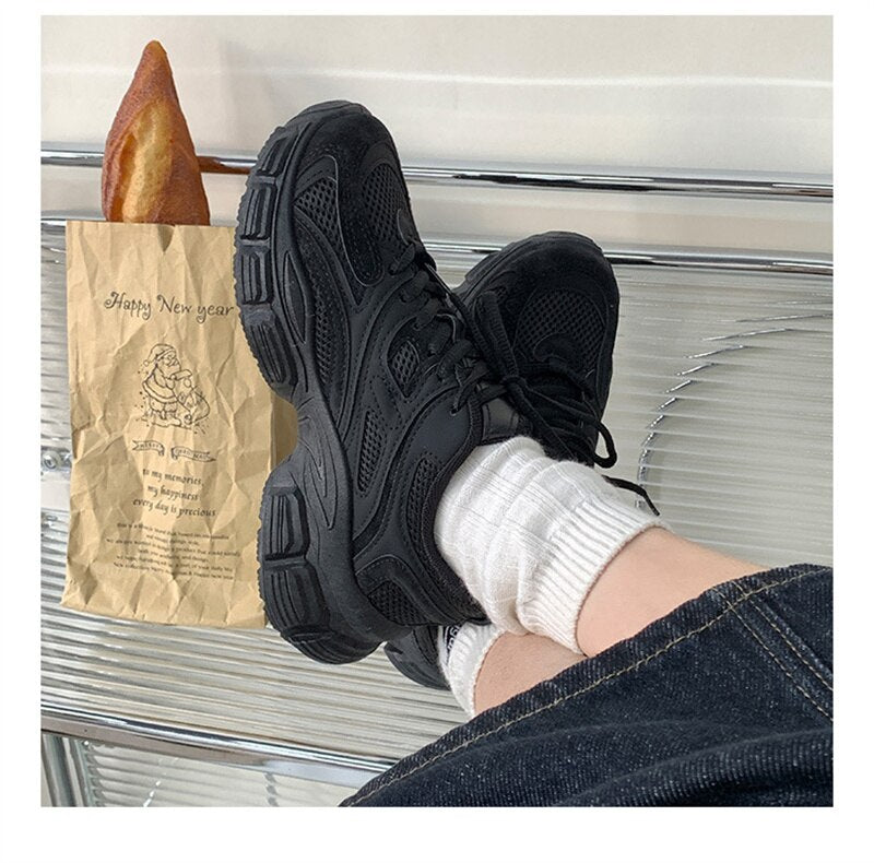 xiangtuibao Sneakers Women Spring Autumn Shoes Woman Vulcanized Shoes Casual Ladies Thick Sole Sports Shoes Tennis Female Sneakers NEW