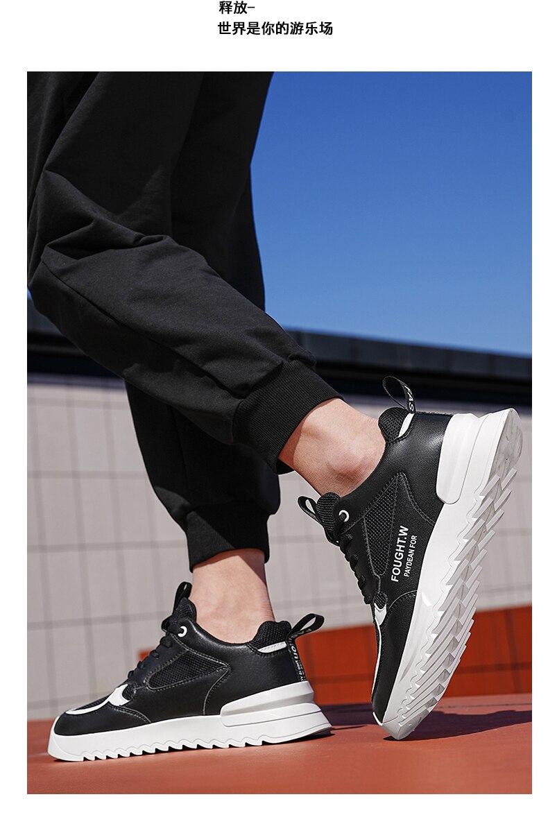 xiangtuibao Summer Breathable Mesh Shoes Casual Mens Sneakers Fashion Running Shoes Non-slip Men Shoes Trendy Heightening Shoes