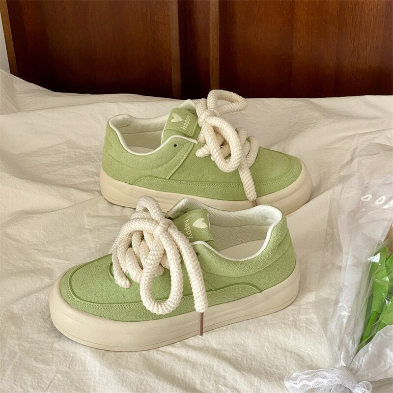 xiangtuibao Platform Women's Sneakers Casual Fashion Spring Autumn Lace Up Woman Flats Shoes Sneakers Female Sports Shoes Tennis New