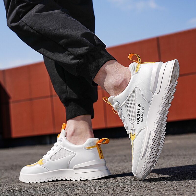 xiangtuibao Summer Breathable Mesh Shoes Casual Mens Sneakers Fashion Running Shoes Non-slip Men Shoes Trendy Heightening Shoes