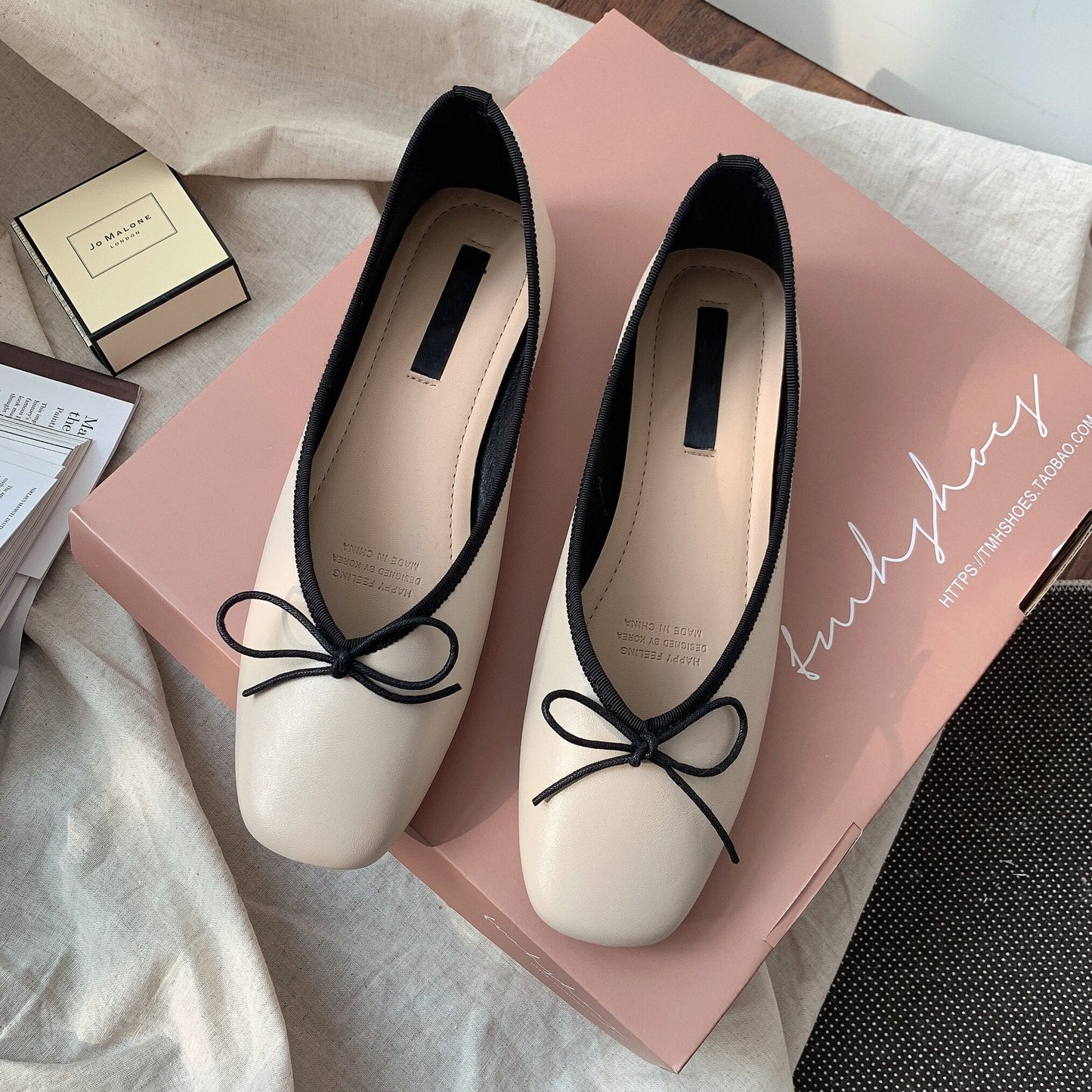 xiangtuibao Women Ballet Flat Shoes Comfortable Soft Boat Shoes Slip On Loafers Ballerina Shallow Slides Round Toe Casual Flats