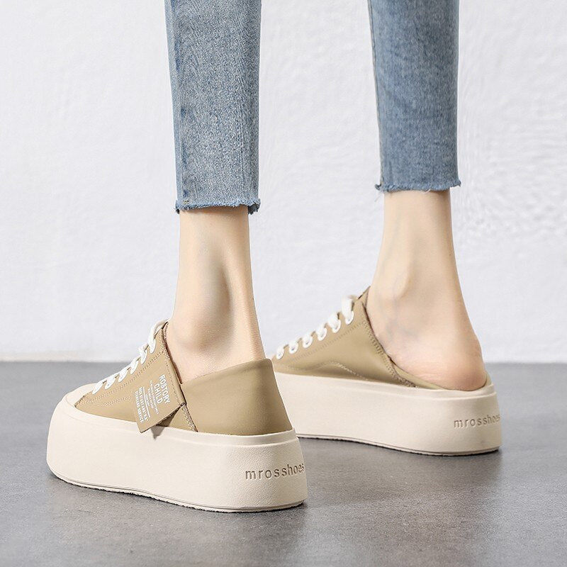 xiangtuibao Women New Sport Sneakers Flats Shoes Spring Autumn Casual Lace Up Walking Comfortable Loafers Non Slip Chaussures Femme