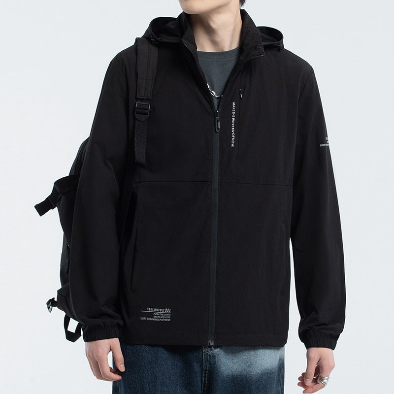 xiangtuibao Summer Lightweight Breathable Sun Protection UvProof Hooded Jacket UPF50+Skin Coat Single-Layer Men Thin Men Windbreaker Couple