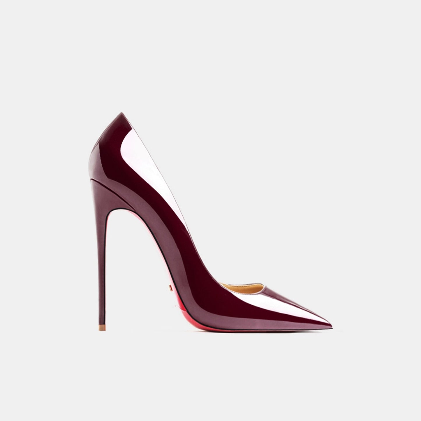 xiangtuibao Luxury Brand Genuine Leather Red Shiny Bottom Women's High Heel Shoes Sexy Classic Pumps Black 8cm 10cm 12cm Wedding Shoes Plus