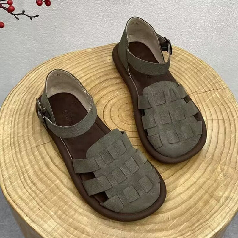xiangtuibao Summer New Women Sandals Flats Platform Shoes Fashion Sport Walking Casual Shoes Beach Rome Dress Buckle Chaussures Femme