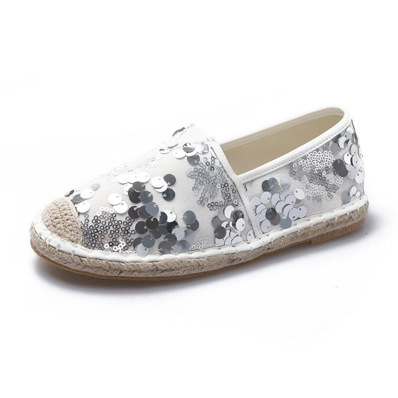 Hot Sale Women Flat Shoes Bling Ballet Loafers Ladies Without Heels Woman's Slip-on Shoes Casual Walk Shoes for Women