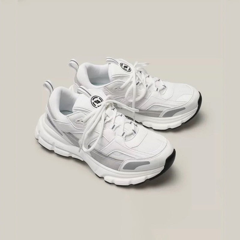 DEEPTOWN Women's Sneakers Sports Shoes Fashion Casual Running Flats White Harajuku Comfortable Dropshipping
