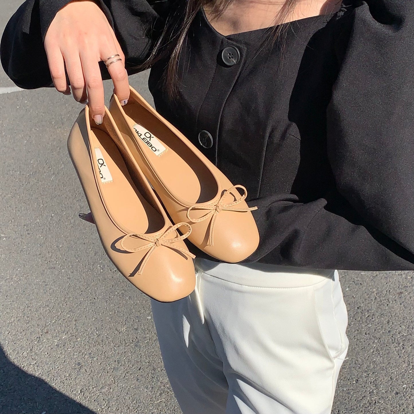 Women Casual Flats Spring Autumn Comfortable Soft Boat Shoes Loafers Ballerina Shallow Round Toe Ballet Flat Shoes