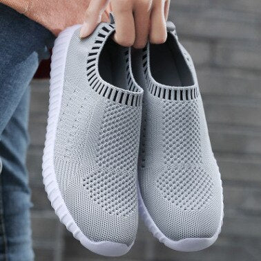 Rimocy New Breathable Mesh Sneakers Women Flats Lightweight Non-slip Sports Shoes Ladies Comfortable Soft Sole Casual Shoes