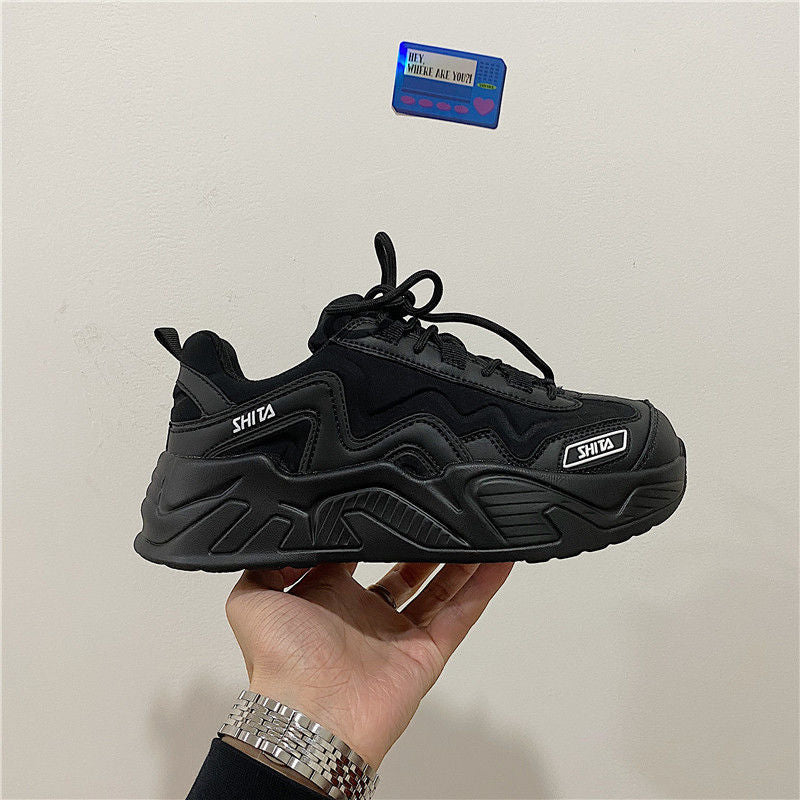 xiangtuibao White Shoes For Women Autumn New Design Women's Platform Sneakers Height Increasing Ladies Sport Shoes 41 42 43 Plus Size
