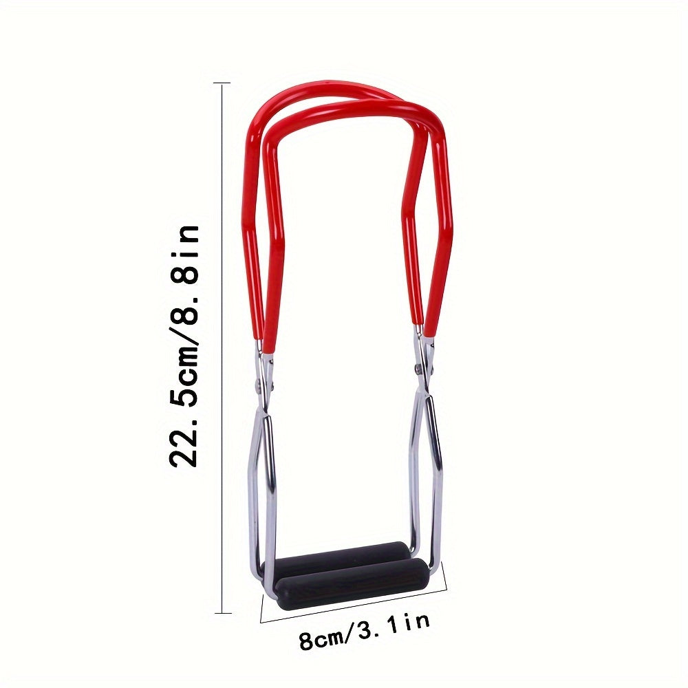 1pc Stainless Steel Canning Jar Lifter, Safe And Efficient Canning Tongs, Wide‑Mouth Clip With Grip Handle, For Easy Handling And Secure Grip, For Hot Jars Are Removed From Boiling Water Or Steam, Kitchen Supplies